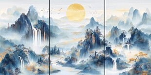 山水画中的仙境