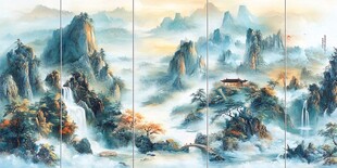 山水画中的仙境