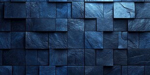 抽象几何蓝色瓷砖