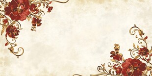 复古红花背景