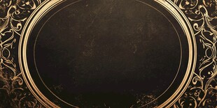 黑金椭圆框纹理背景