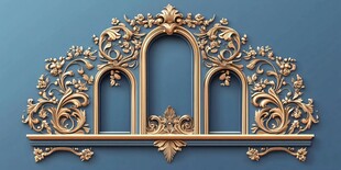 复古风格金色装饰框