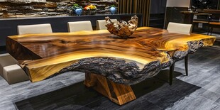 自然之美 木制餐桌