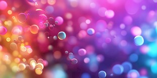 五彩斑斓的泡泡世界