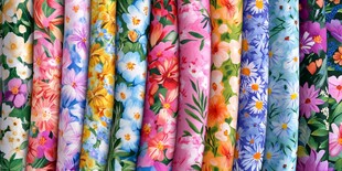 五彩缤纷的花卉图案