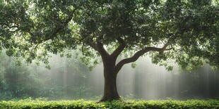 森林中的巨大橡树