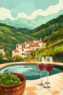 托斯卡纳的宁静时刻