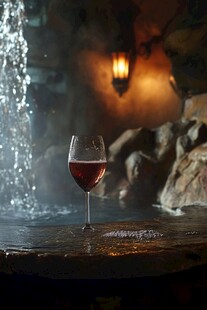 温泉夜幕下的悠然时光