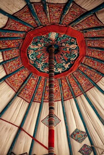 蒙古包的天花板之美