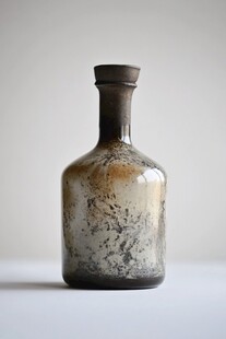 陶瓷花瓶 独特的灰色斑驳釉面