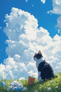 猫与天空