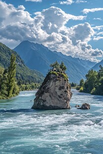 山水画中的自然奇观