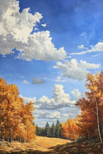 秋日山谷的宁静