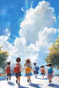 奔向校园的童年