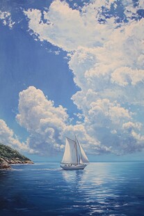 云海之上 帆影飘渺