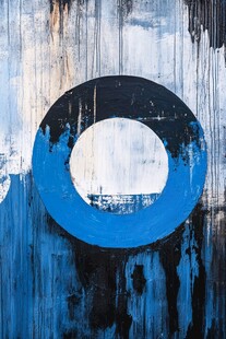 抽象的蓝色圆圈