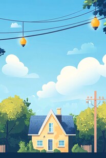 夏日的宁静乡村