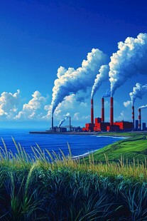 工业与自然的并置