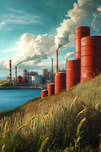 工业与自然的并置