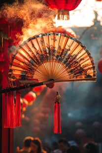 红扇金香 古风佳人