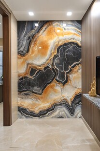 奢华大理石纹墙设计