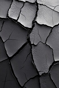 干旱土地的裂缝