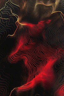 抽象的红色线条图案