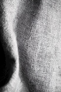 粗麻布的质感与褶皱