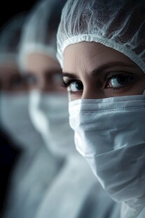 医护人员在抗疫一线