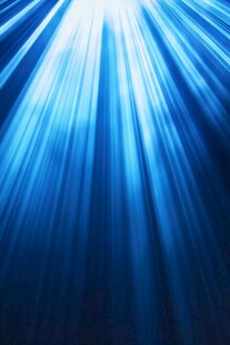 蓝色光芒的抽象画