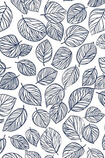 风格化的叶子图案
