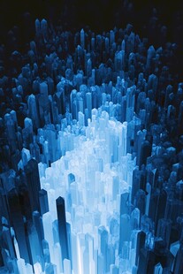 晶莹剔透的蓝色世界