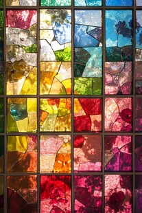 彩色玻璃艺术品