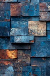 古老的木板拼贴画