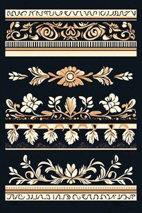 古典花纹设计元素