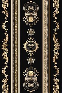 奢华金色花纹壁纸