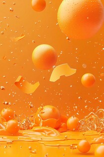 橙色抽象艺术