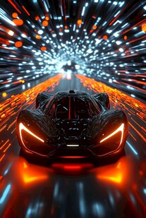 超速赛车 光影隧道