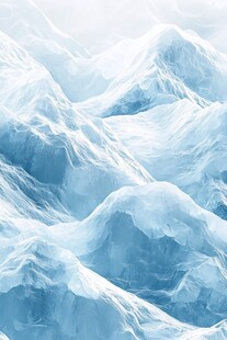 冰雪覆盖的山脉