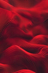 红色波浪抽象图案