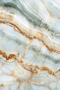 翡翠绿与金纹大理石纹理