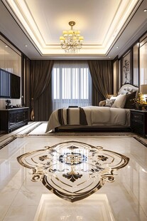 豪华卧室的室内设计