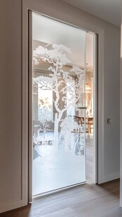 雕花玻璃门艺术装饰