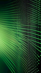 抽象的绿色光线图案