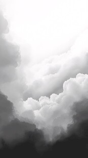 云雾缭绕的天空