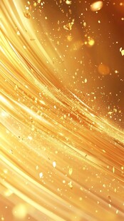 金色漩涡抽象画