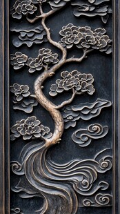 黑金雕刻艺术品