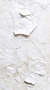 皱褶的白色纸张纹理