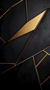 抽象黑金几何图案