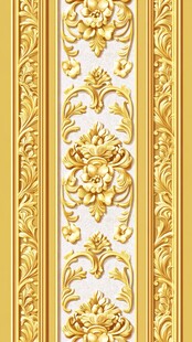 金色雕刻装饰线条